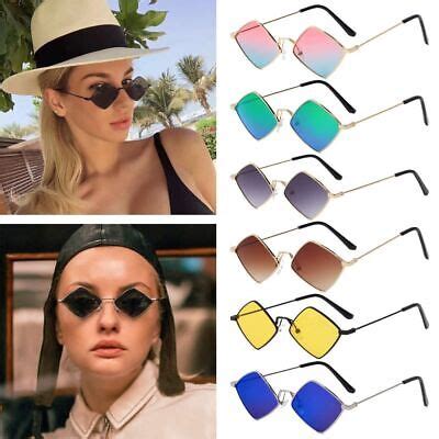 Frame Small Women's Sunglasses Men's Shades Sun Glasses Diamond Shape | eBay