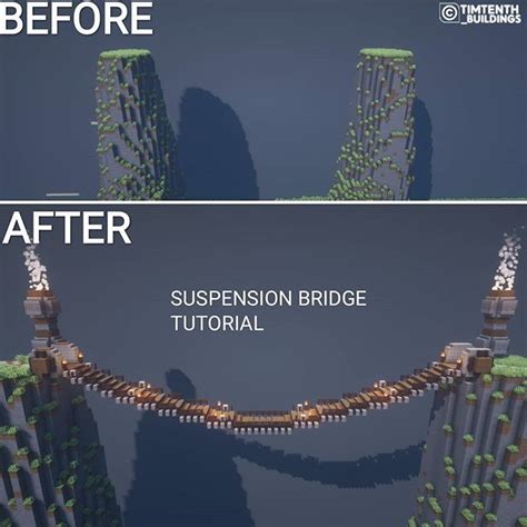 Minecraftbuilder.T.H. on Instagram: “Suspension Bridge Tutorial by me. I Hope you Like it ...