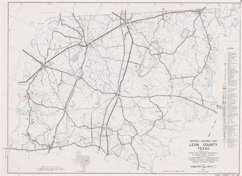 General Highway Map Leon County, Texas - Side 1 of 1 - The Portal to ...