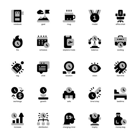 Productivity icon pack for your website, mobile, presentation, and logo ...