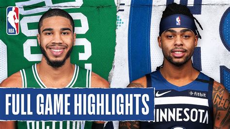 CELTICS at TIMBERWOLVES | FULL GAME HIGHLIGHTS | February 21, 2020 ...