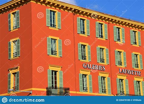 Galeries Lafayette at Place Massena, Nice, South of France Editorial ...