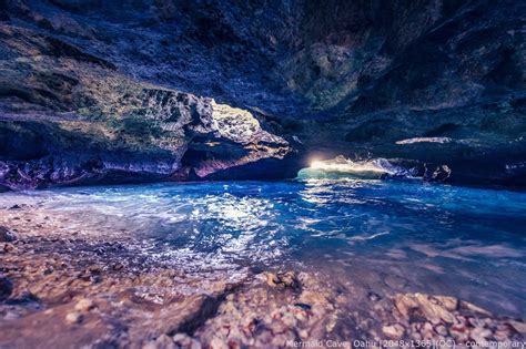 #Nature - Mermaid Cave, Oahu [2048×1365](OC) – raw in 2020 | Mermaid ...