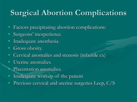 PPT - Abortion Complications PowerPoint Presentation, free download ...