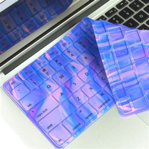 Pink, Purple and Blue Keyboard cover | Keyboard cover, Macbook keyboard, Keyboard