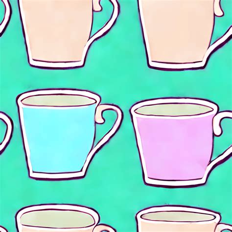 Cute Pastel Coffee Mug Clipart · Creative Fabrica