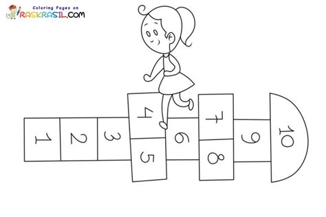 Hopscotch Coloring Pages Printable for Free Download