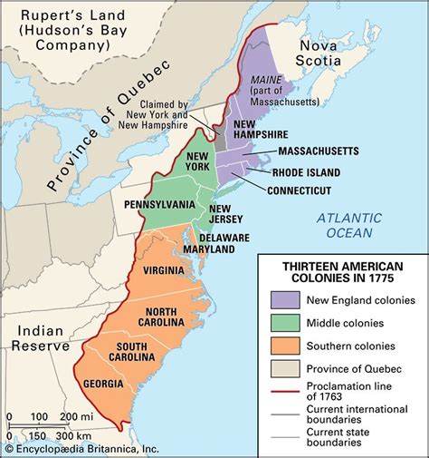 Map Of 13 Colonies Labeled