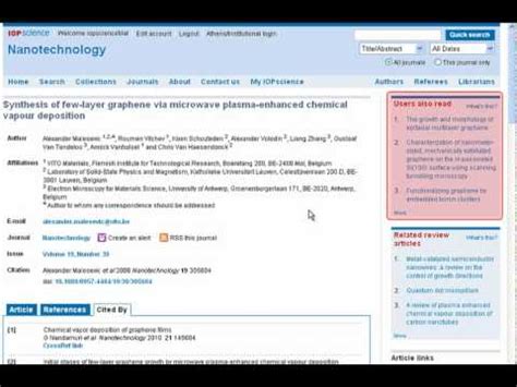 IOPscience journals and articles - YouTube