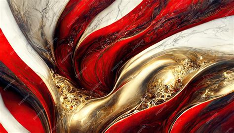 Premium AI Image | Abstract marble red and gold texture wallpaper