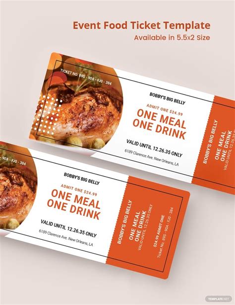 Fundraiser Bbq Plate Sale Ticket Template