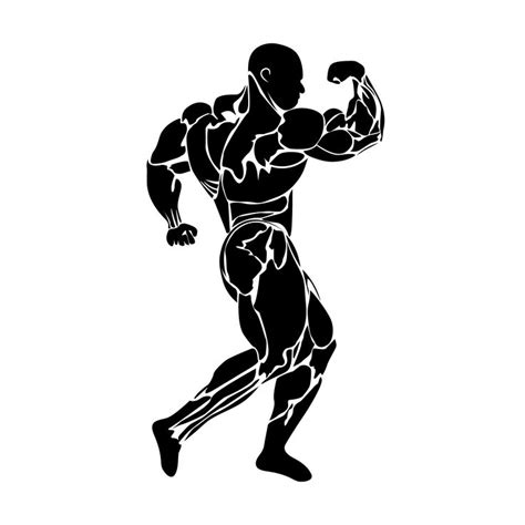 bodybuilding, vector | Bodybuilding logo, Gym art, Bodybuilding