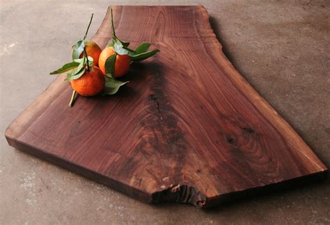 Black Walnut Live Edge Personalized Cutting Board