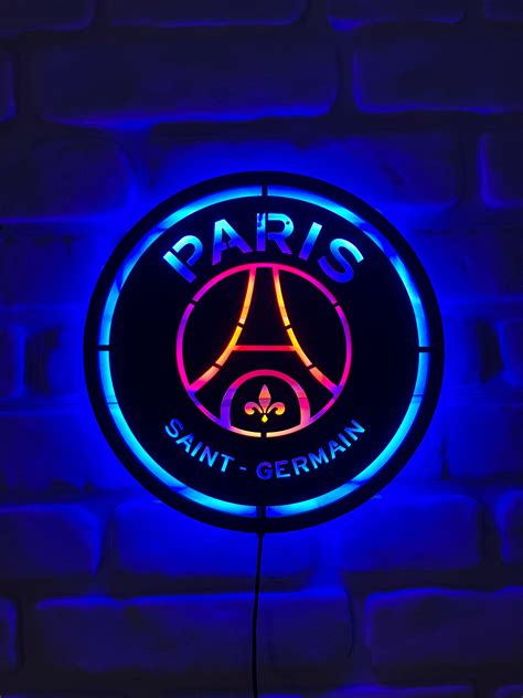 Paris Saint-germain FC Logo Led Sign Football Team Neon Sign - Etsy