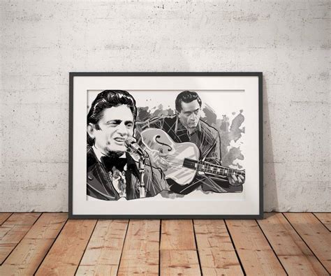 Johnny Cash Poster, Wall Art, Print, Multiple Sizes, Man In Black Poster – Poster | Canvas Wall ...