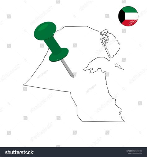 Kuwait Country Outline Blank Middle East Stock Vector (Royalty Free) 1916038756 | Shutterstock