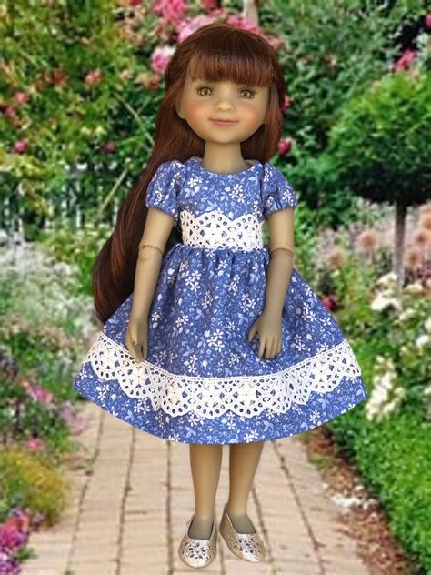 Ruby Red Fashion Friends Blue and Cream Floral Print Dress - Etsy