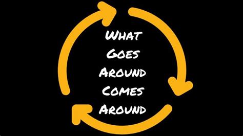 What Goes around comes around | What goes around comes around, English ...