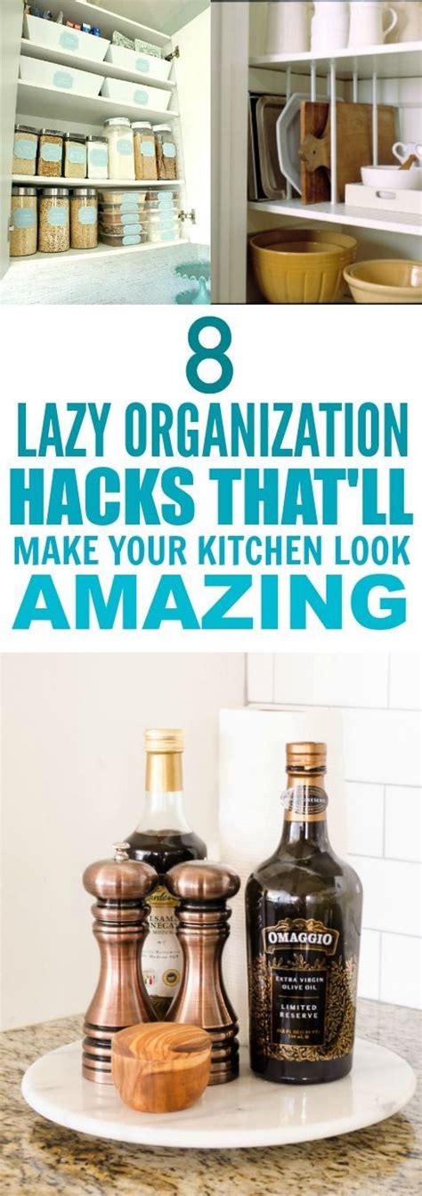 8 Beyond Easy Kitchen Organization Hacks | Kitchen hacks organization ...