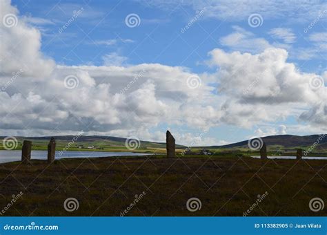 Neolithic Ring of Brodgar in the Island of Mainland Island, Orkney ...