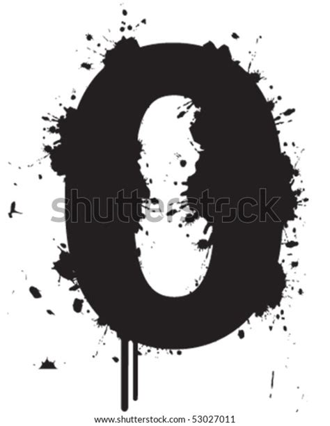 Number Graffiti Zero Stock Vector (Royalty Free) 53027011