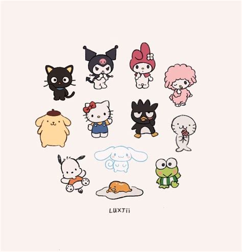 LUXJii | Hello kitty drawing, Hello kitty characters, Kitty drawing