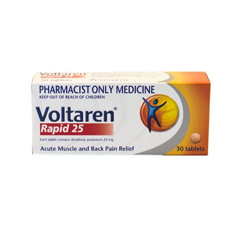 Voltaren Rapid 25mg Tablets - Royal Oak Pharmacy