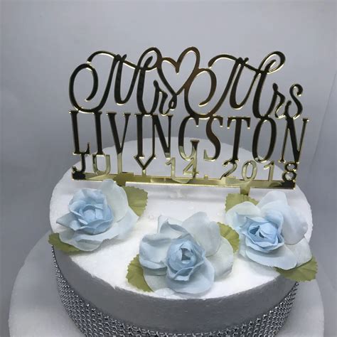 Personalized Wedding Cake Topper Custom Names Personalized Name Wood Cake Topper Rustic Wedding ...