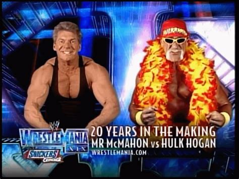 WrestleMania 19 Vince McMahon vs. Hulk Hogan (Alternate Match Graphic) [Different Vince McMahon ...