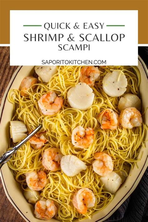 Jumbo shrimp and scallop scampi – Artofit