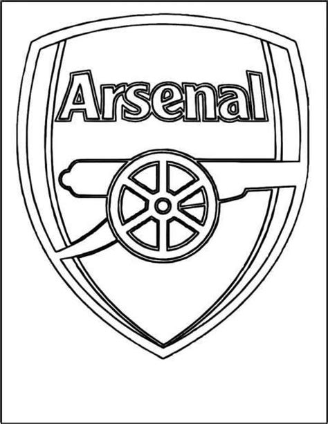 17+ Arsenal Logo Black And White in 2020 | Football coloring pages, Sports coloring pages ...