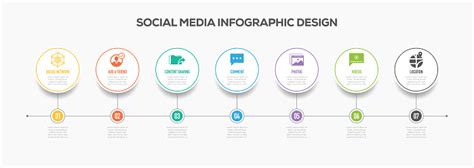 Social Media Infographics Timeline Design With Icons Stock Illustration - Download Image Now ...