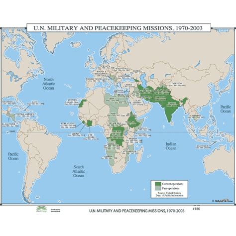 History Maps for Classroom - History Map #180 UN Military ...