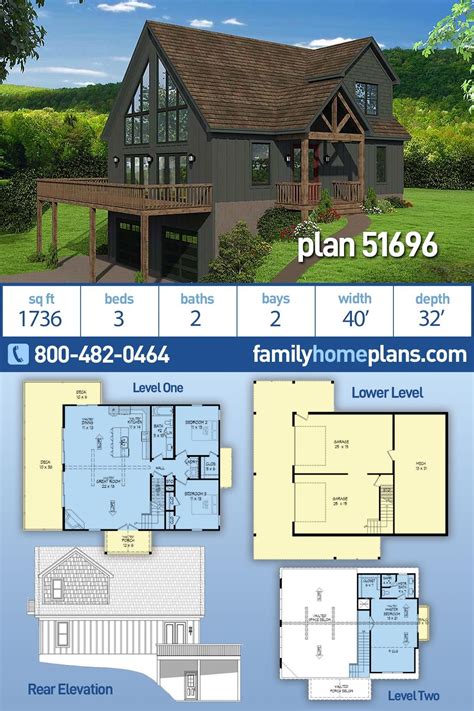 Small Hillside Cottage House Plans - Dinnya Home Design