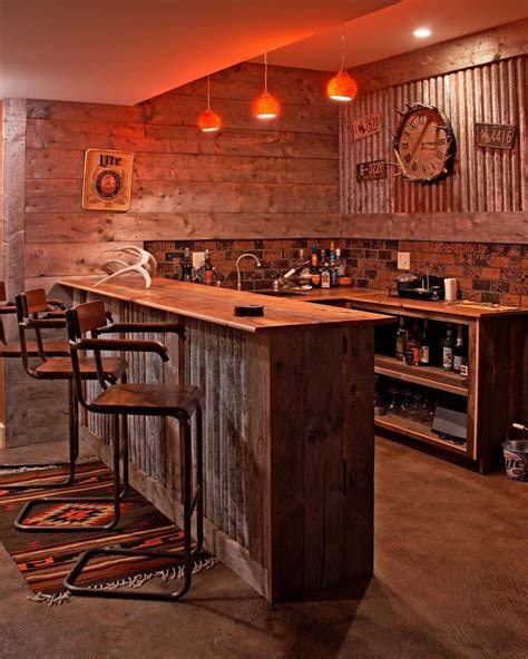 46 Stunning Rustic Bar Design Ideas Match For Any Home Design | Home bar designs, Bars for home ...