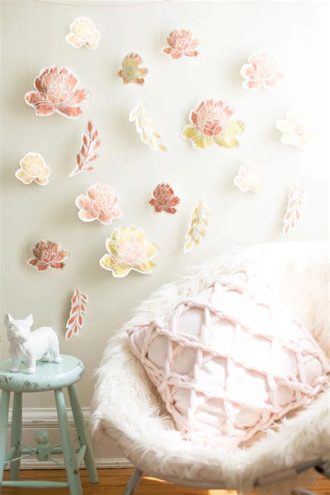 DIY Paper Flower Wall - Flax & Twine