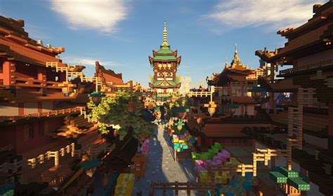 Minecraft Chinese city on Amberstone | Bâtiments minecraft, Intérieur de manoir, Intérieur ...