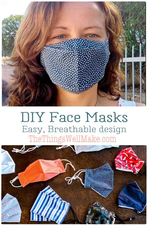 DIY Comfortable Breathable Face Masks - Oh, The Things We'll Make!