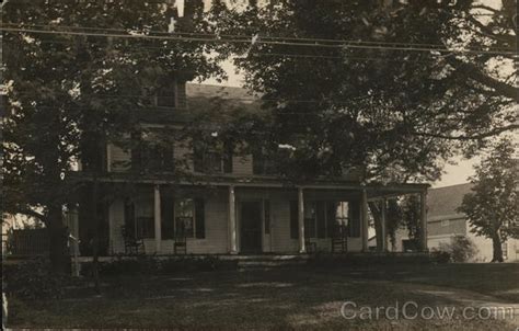 Large Farm House Buildings Postcard