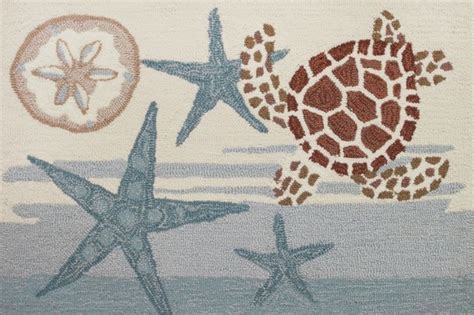 Coastal Turtle Rug - Beach Style - Rugs - by Homefires Rugs