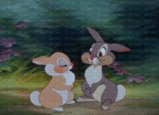 Thumper And Miss Bunny Art