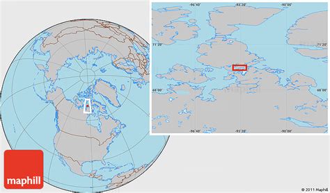 Gray Location Map of Taloyoak