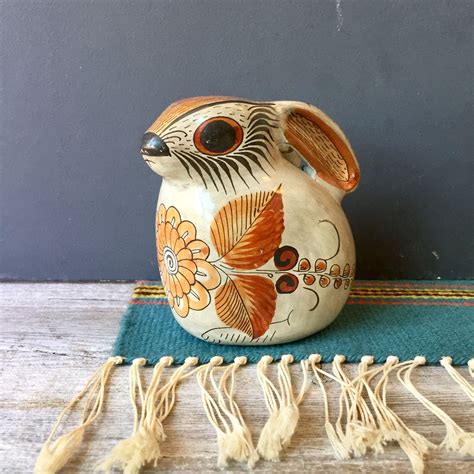 Signed Mexico Rabbit | Etsy | Pottery animals, Mexican pottery, Pottery