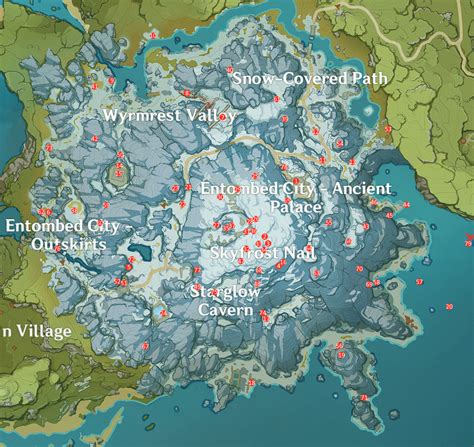 GENSHIN IMPACT ALL Crimson Agate Locations DRAGONSPINE 1.2 - iPhone Wired