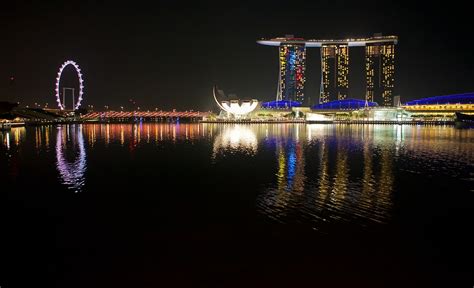 Singapore Night View Commercial - Free photo on Pixabay