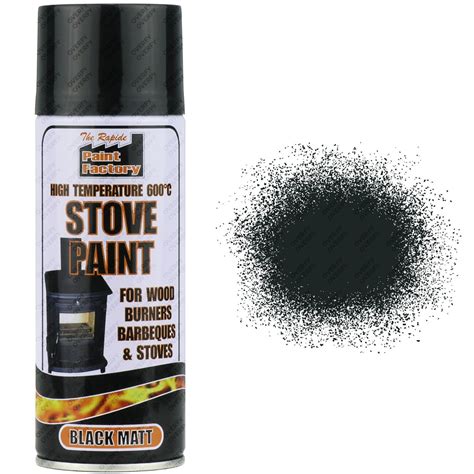 1 x 400ml Heat Resistant Matt Black Spray Paint Stove Exhaust High Temperature 5055319514361 | eBay