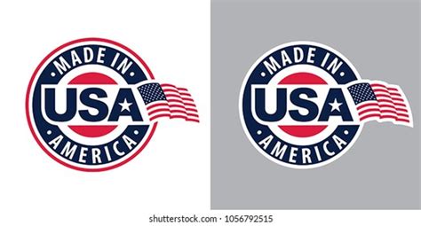 Made Usa United States America Composition Stock Vector (Royalty Free) 1056792515 | Shutterstock