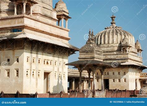 Yard of the Raj Mahal Palace at Orcha ,India Stock Photo - Image of asia, madhya: 18239866