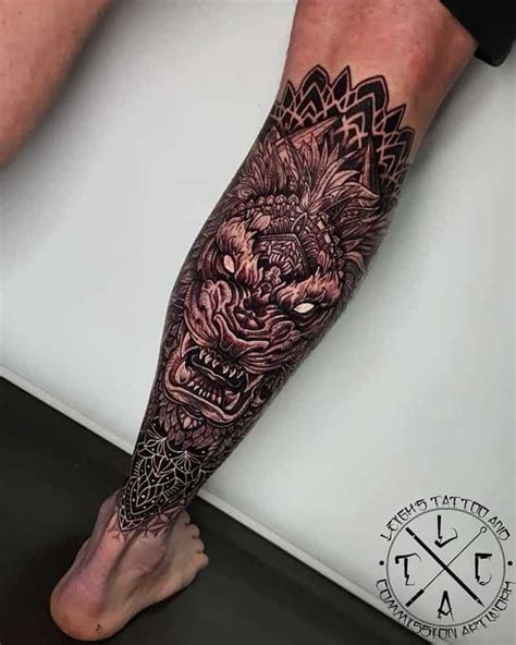 115 Bold and Badass Calf Tattoos That You Will Love