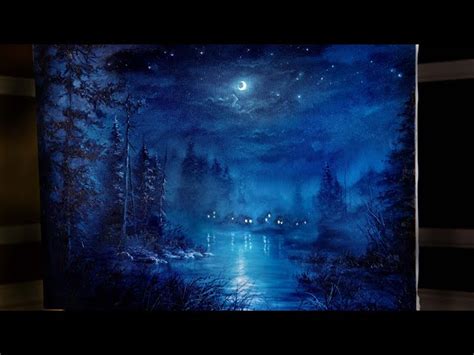 Night Sky Oil Painting